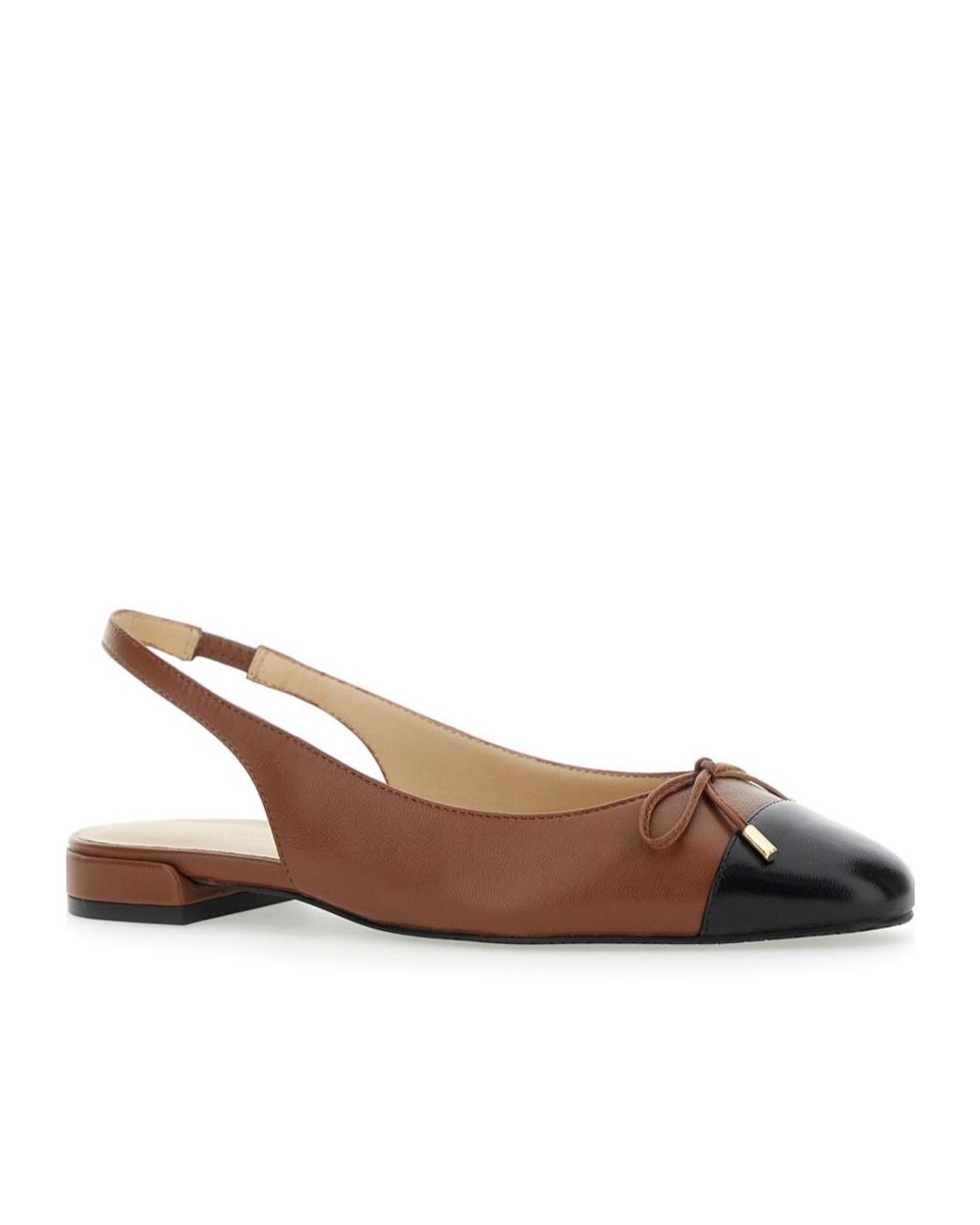 Stuart Weitzman Brown Bow Flat Shoes
