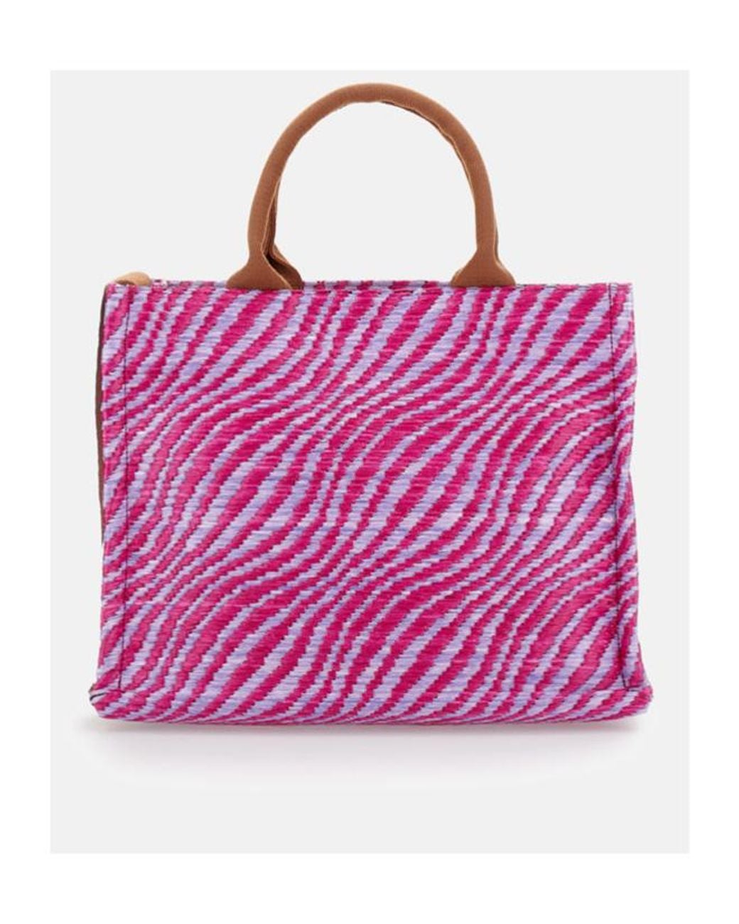 Marni Pink Logo Embroidered Tote Bag