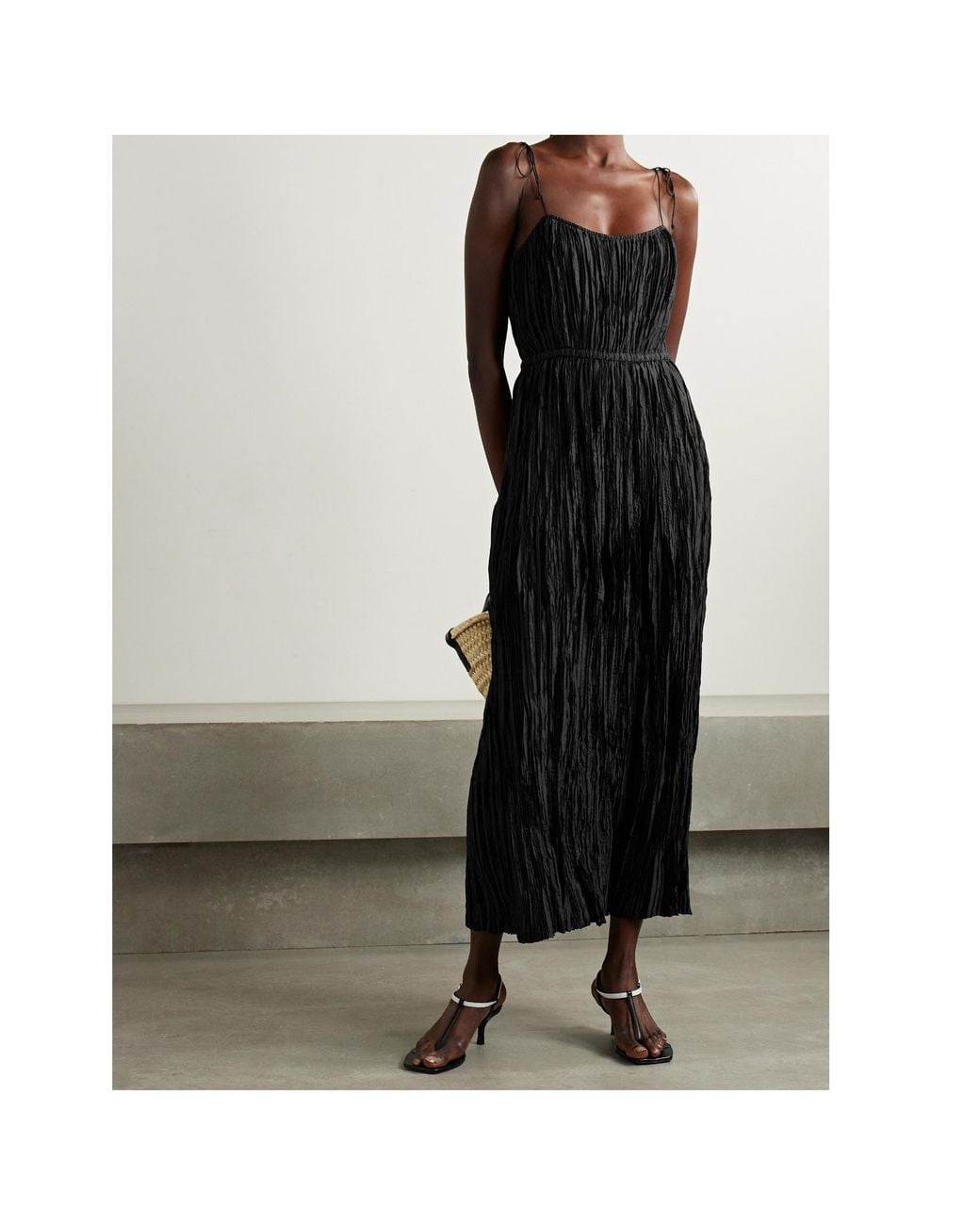 Ulla Johnson Black Slip Dress