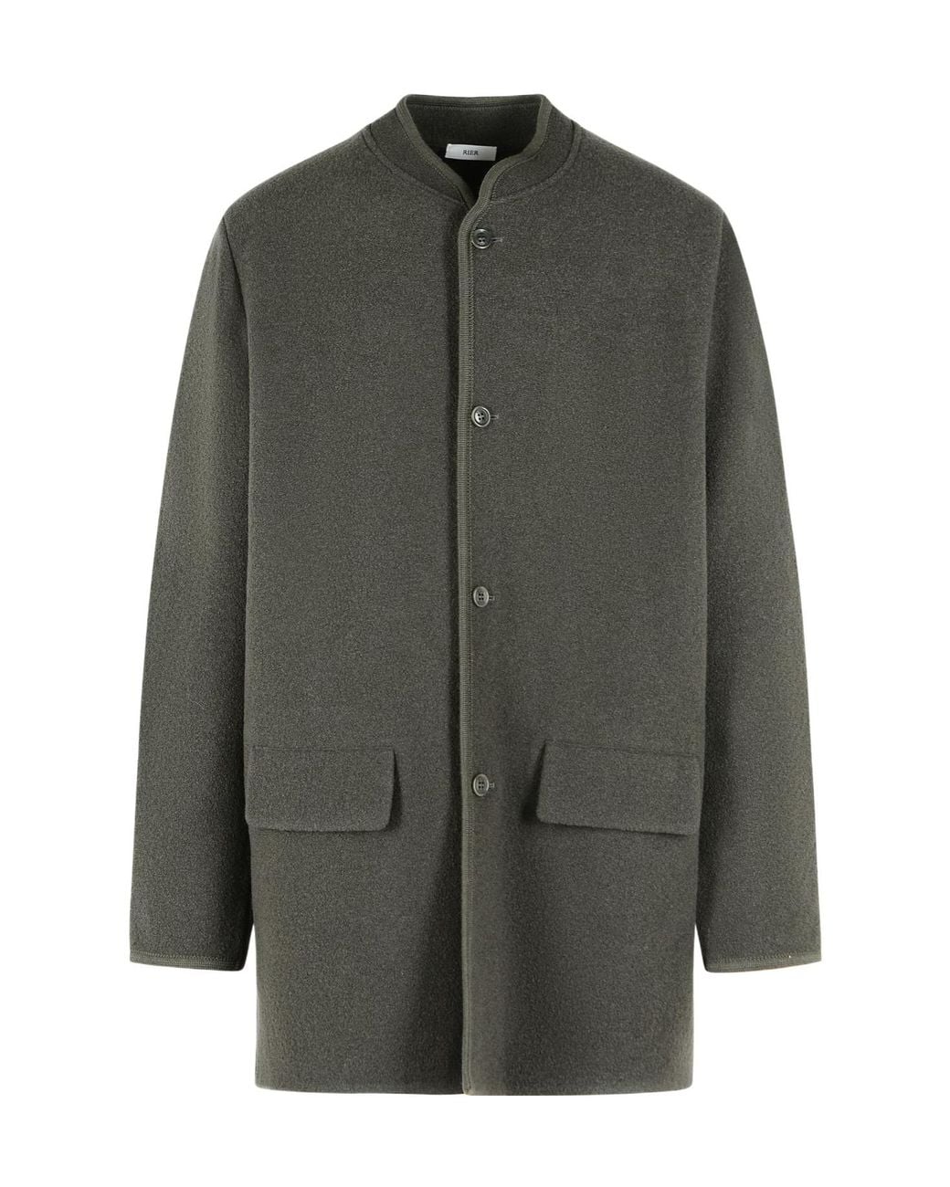 Rier Gray Long-Sleeved Coat for men