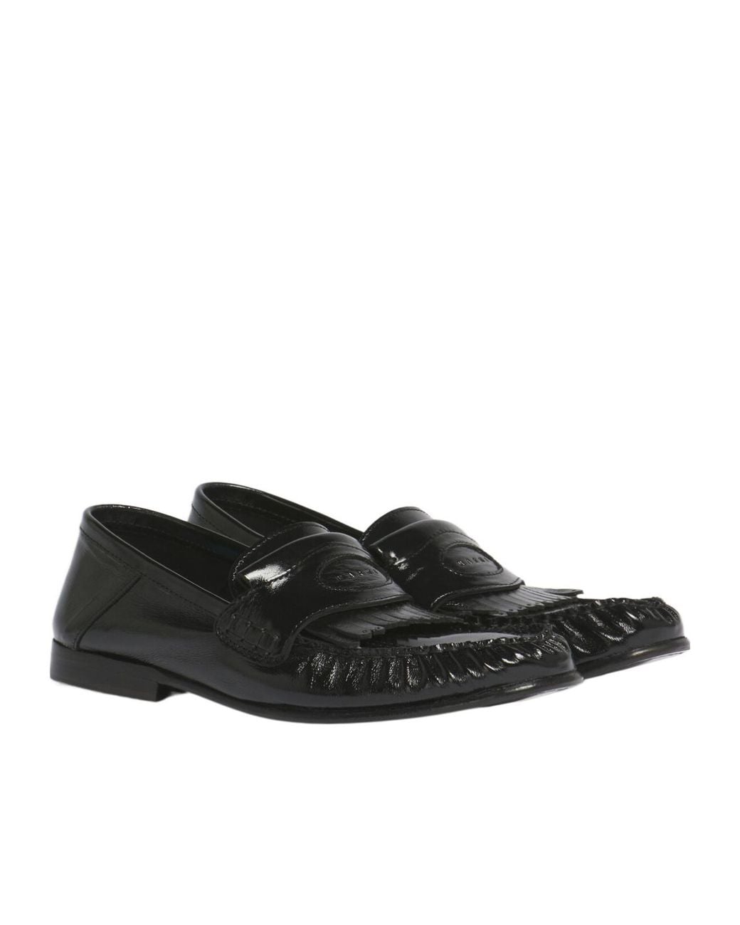 Marni Black Collapsible Heel Tassel Loafers