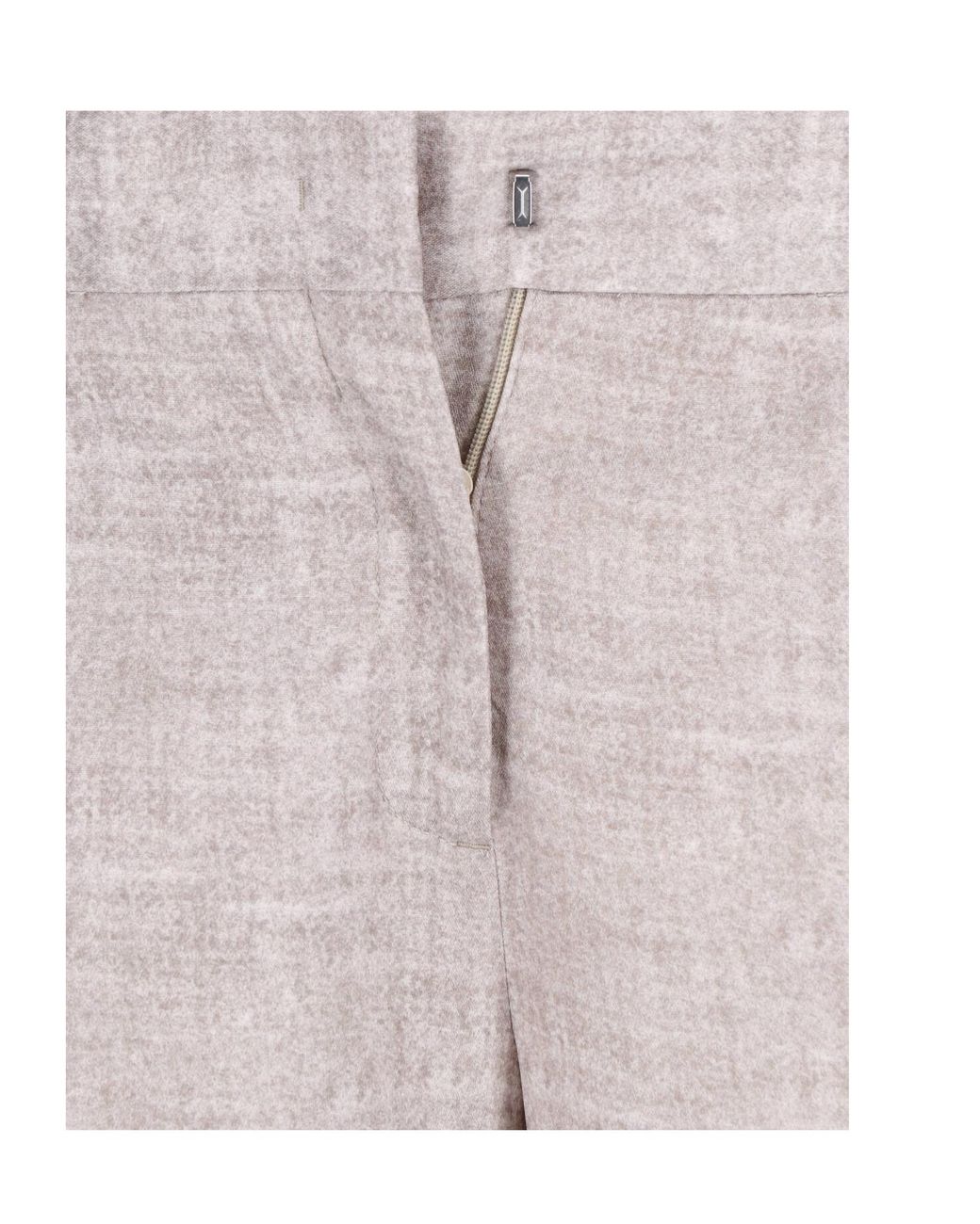 Ermanno Scervino Gray High-Rise Wide-Leg Pants
