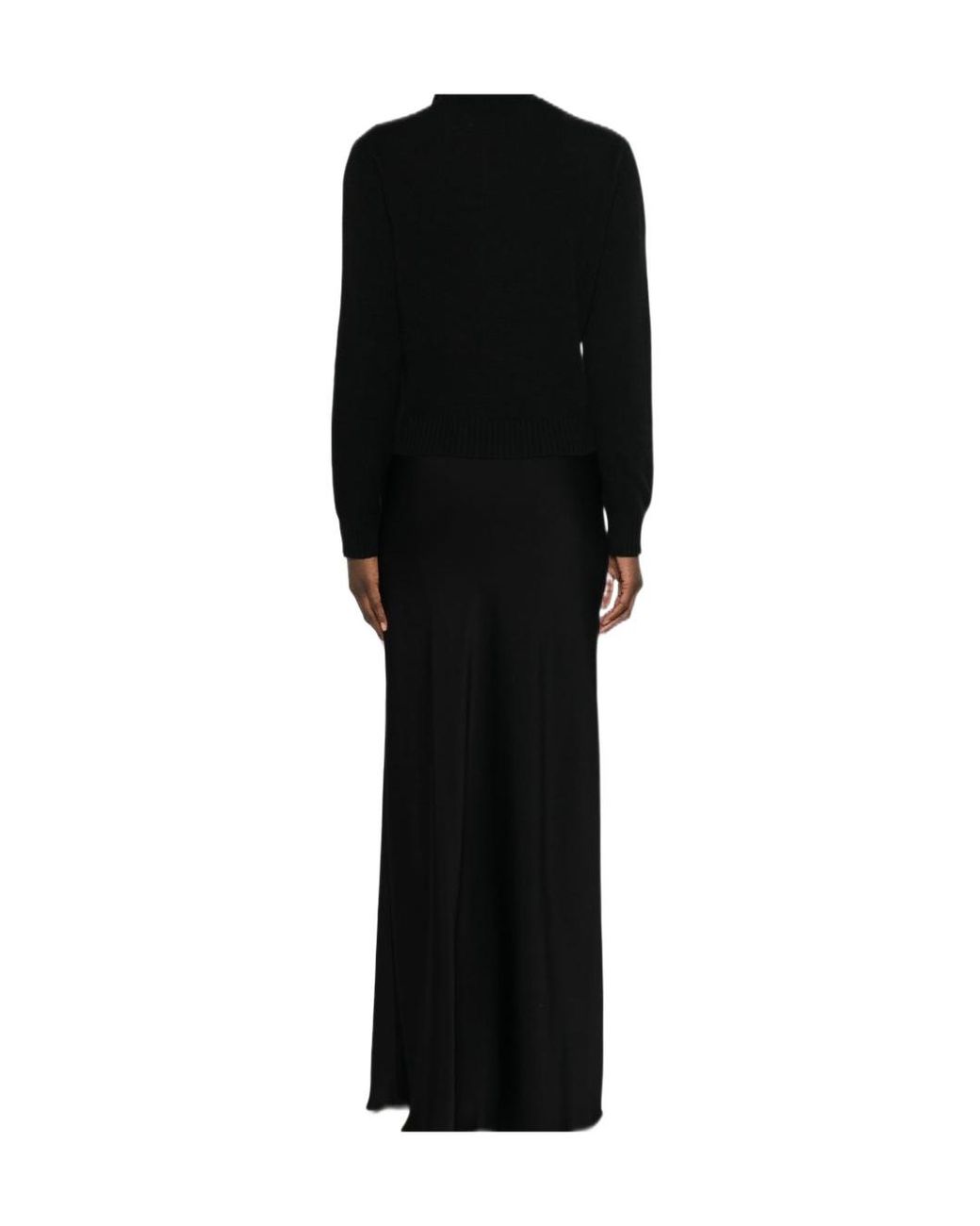 Fabiana Filippi Black Button-Front Cardigan
