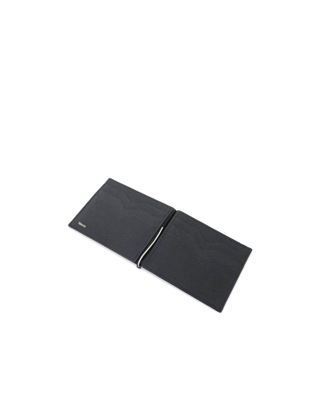 Valextra Black Bifold Wallet for men
