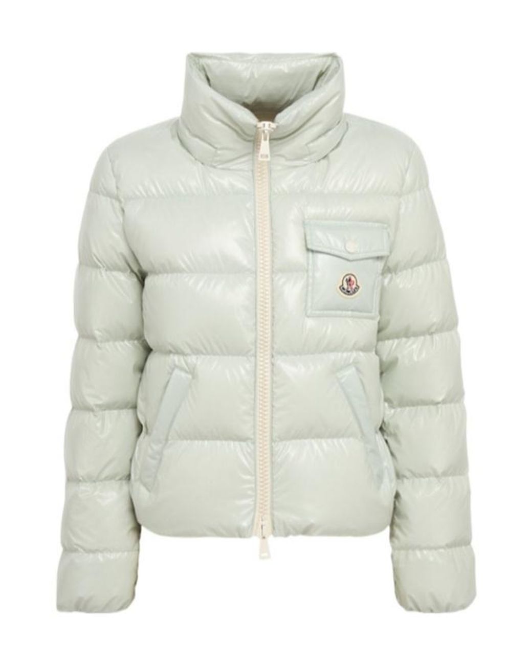 Moncler Gray Hooded Down Jacket