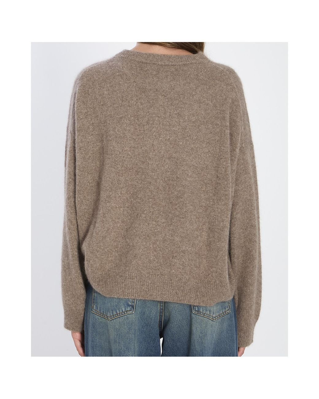 Loulou de Saison Gray Tristan Ribbed Sweater