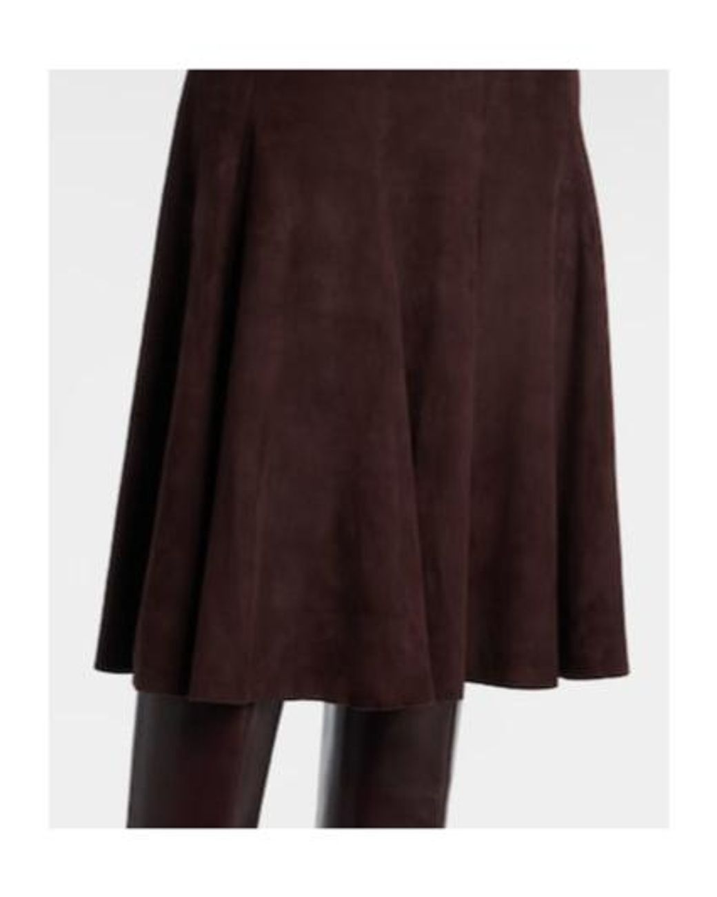 Stouls Purple Suede Midi Skirt