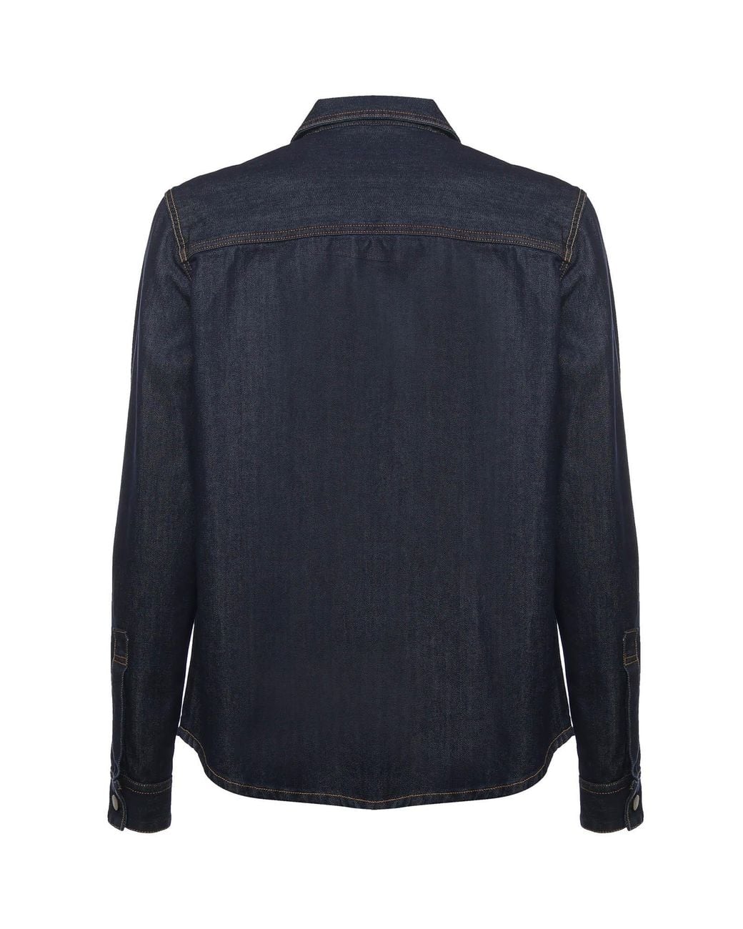 Giuliano Galiano Blue Matt Denim Shirt for men