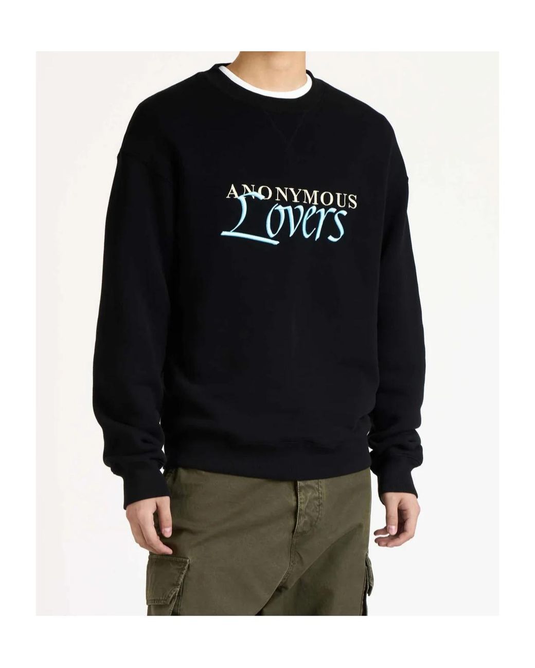 J.W. Anderson Black Jw Anderson Anonymous Lovers Sweatshirt for men