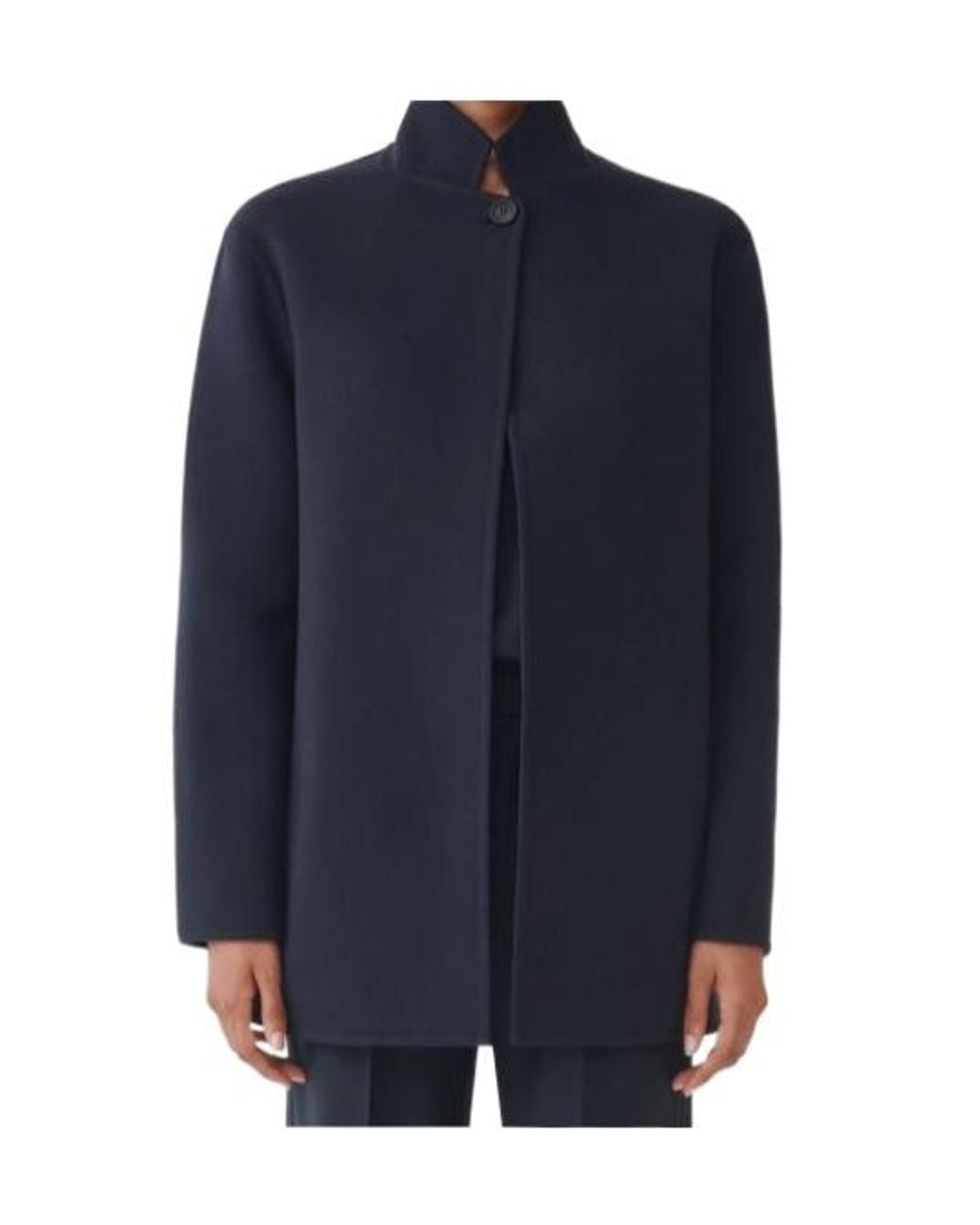 Fabiana Filippi Blue Long-Sleeve Coat