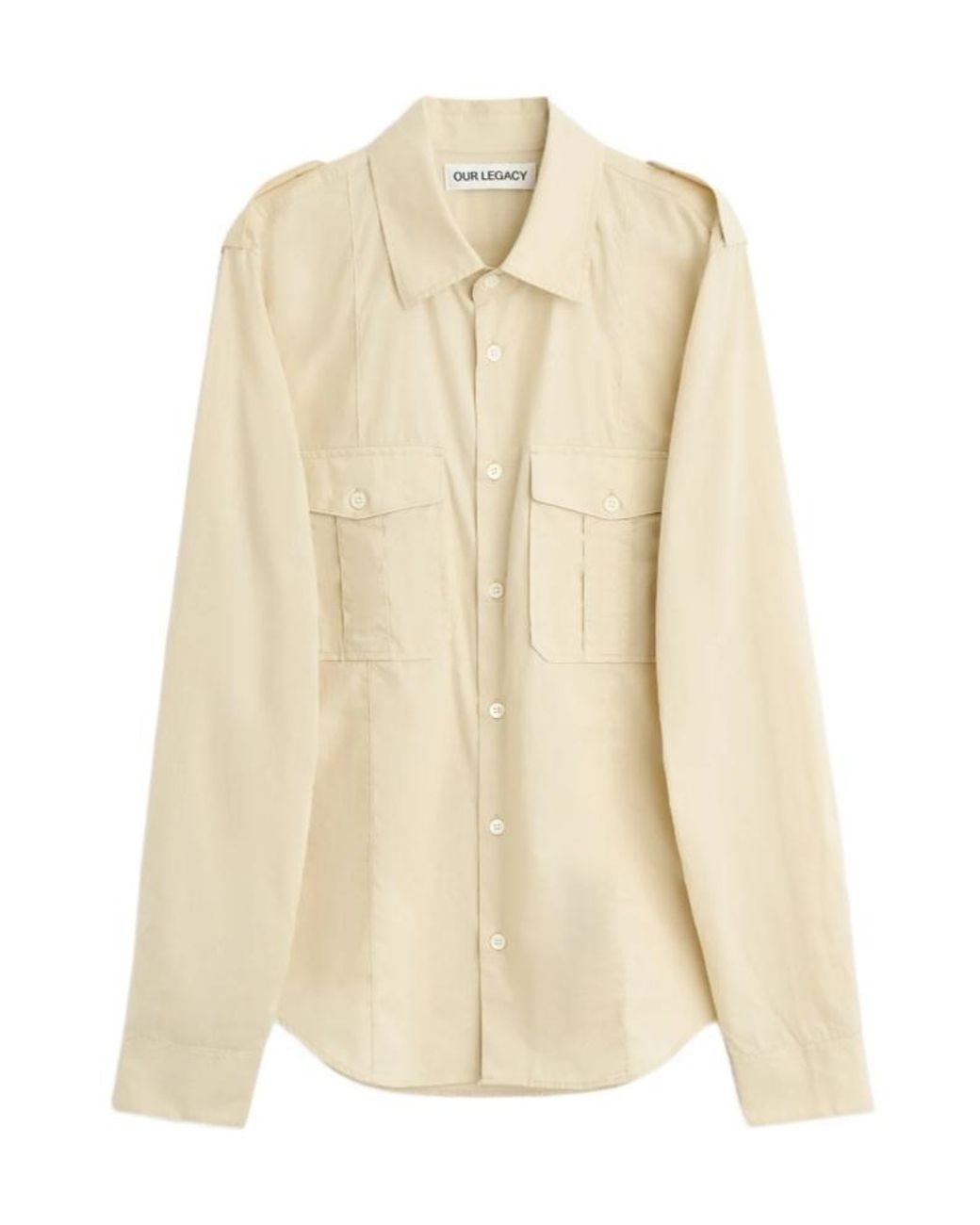 Our Legacy Natural Lean Chest-Pockets Shirt for men