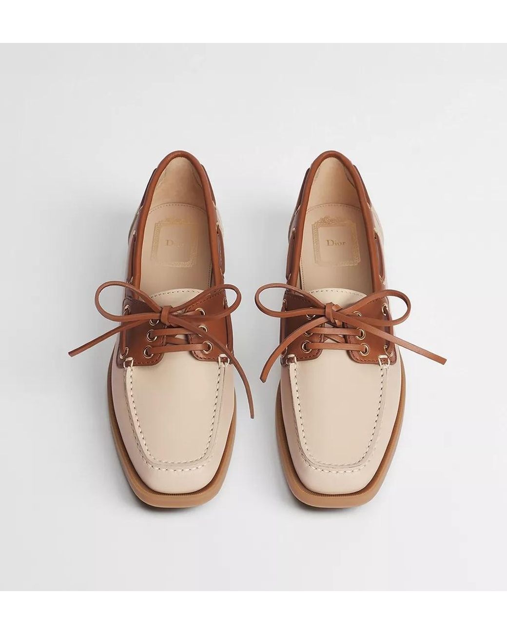 Dior Brown Rive Boat Shoe