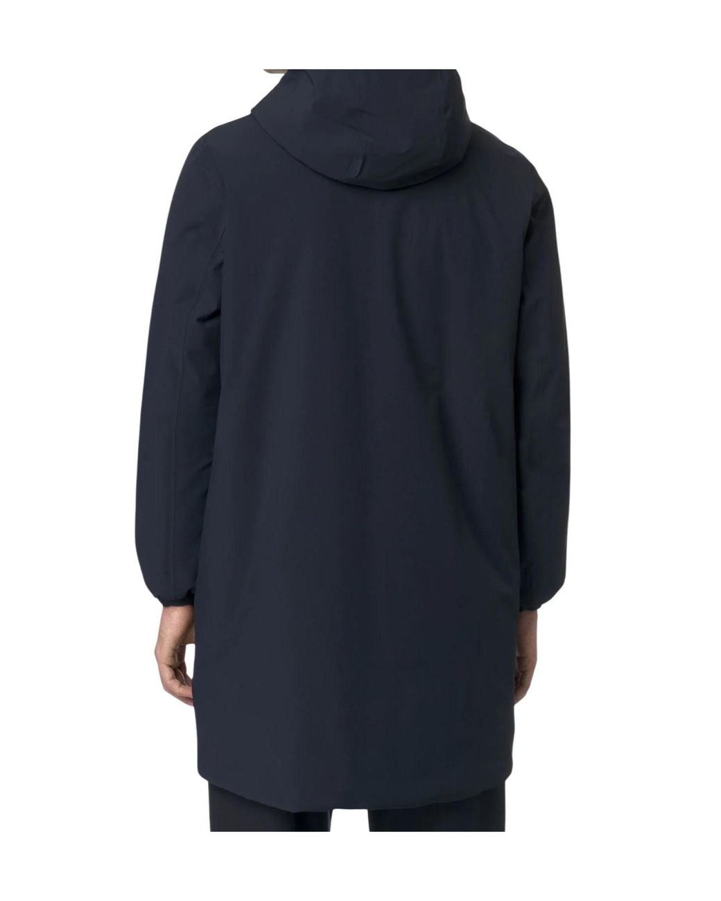 K-Way Blue Jacob St Reversible Hooded Coat for men