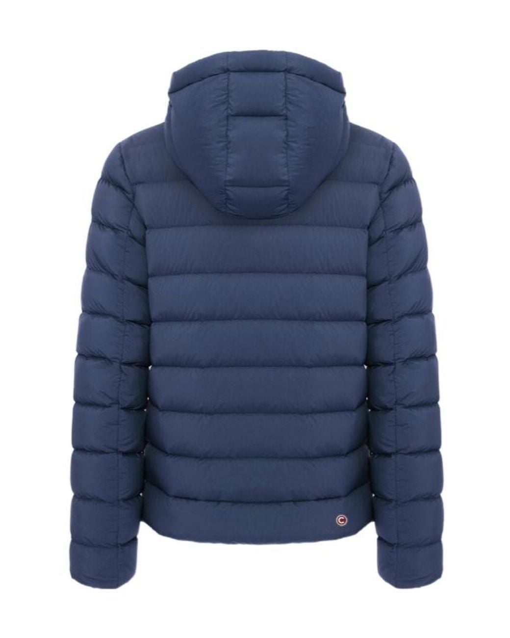 Colmar Blue Down Jacket With Detachable Hood for men