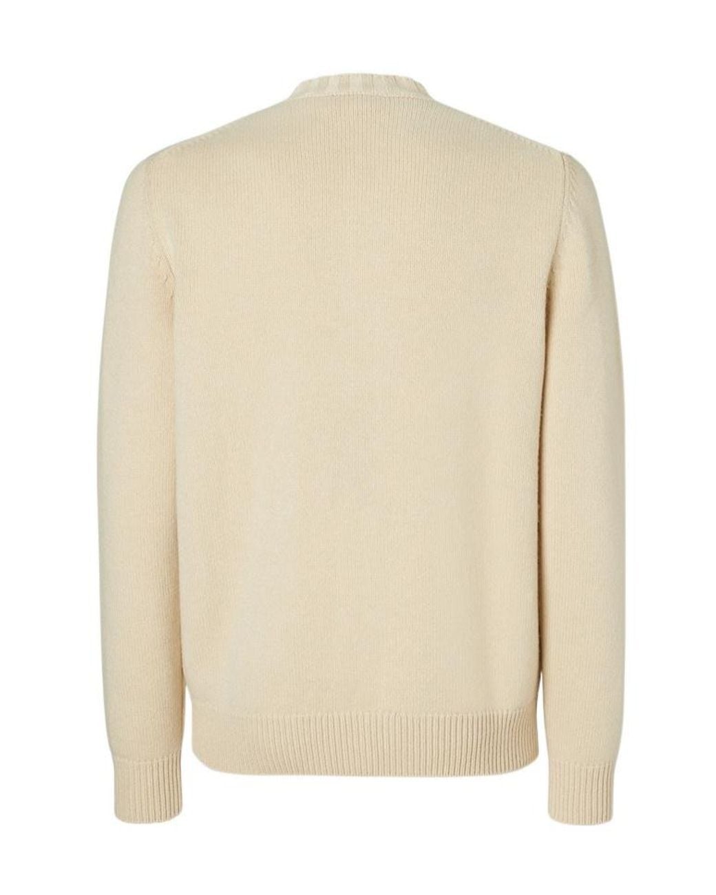 Fendi Natural Cream Cashmere And Wool Cardigan for men