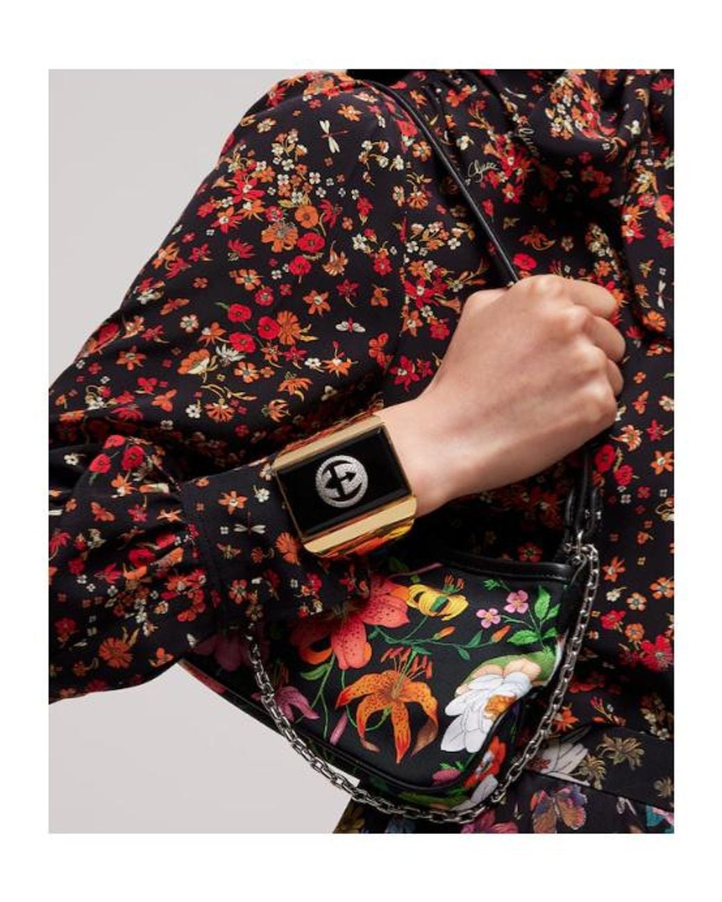 Gucci White Gossip Small Shoulder Bag