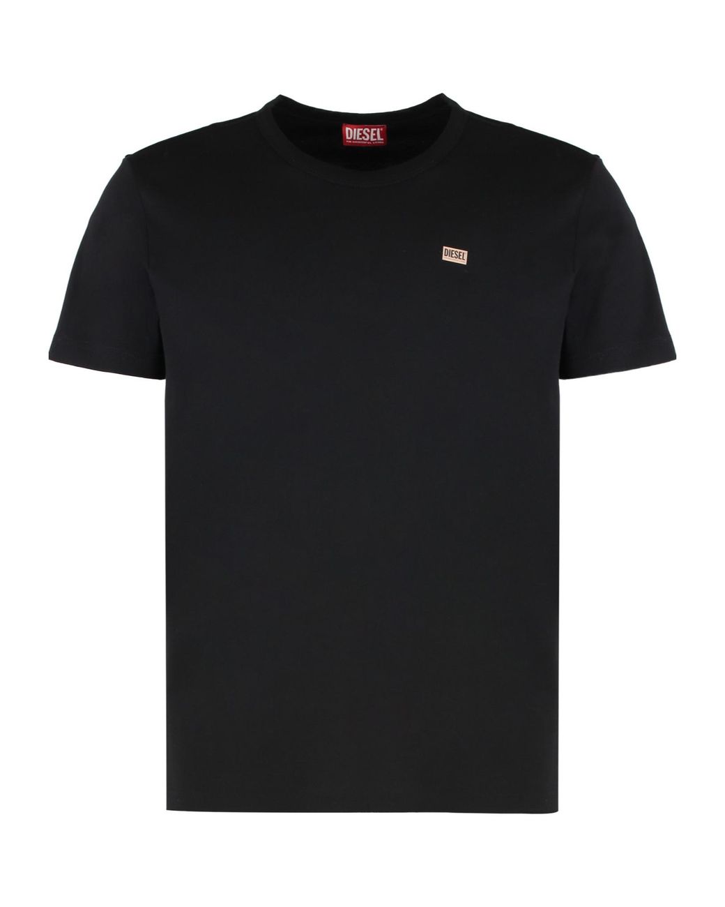 DIESEL Black T-Angie-Od Crewneck T-Shirt for men