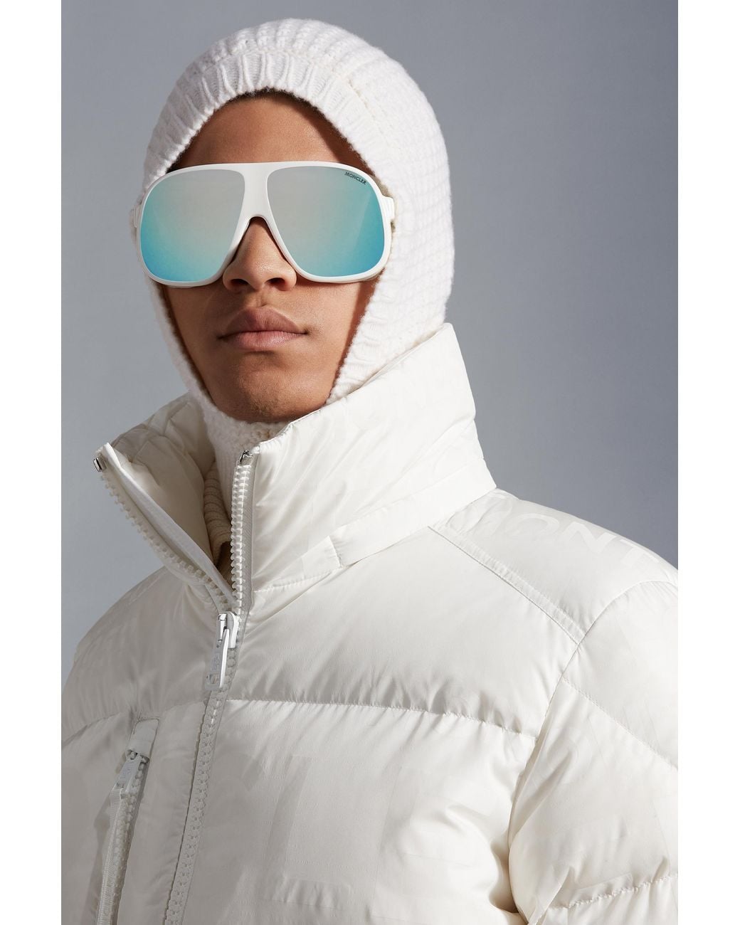 Moncler White Tarentaise Short Down Jacket for men