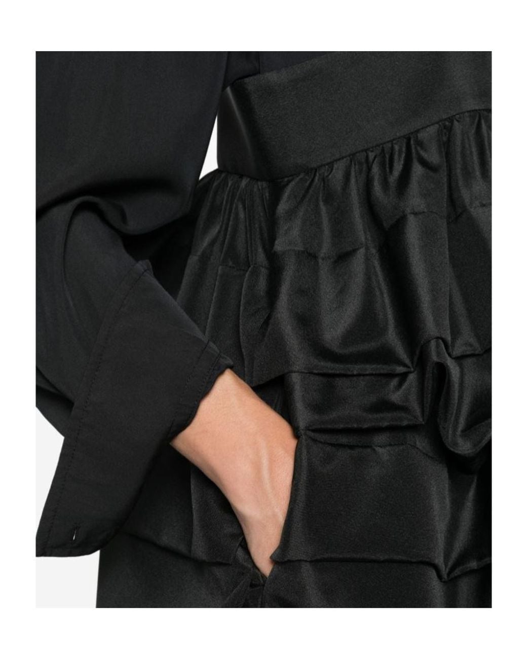 Comme des Garçons Black Ruffled Dress