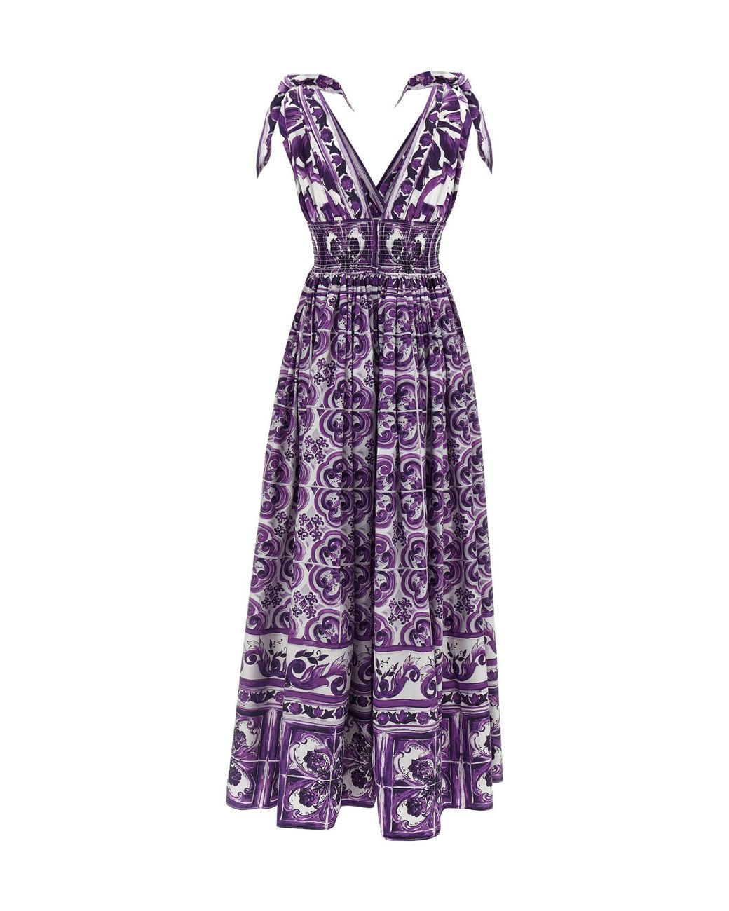 Dolce & Gabbana Purple 'Maiolica' Dress