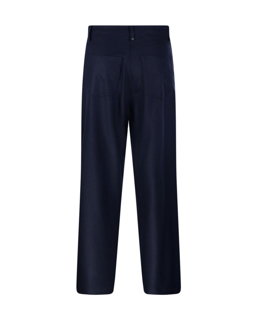 Max Mara Blue 'S Button Detailed Straight Leg Trousers