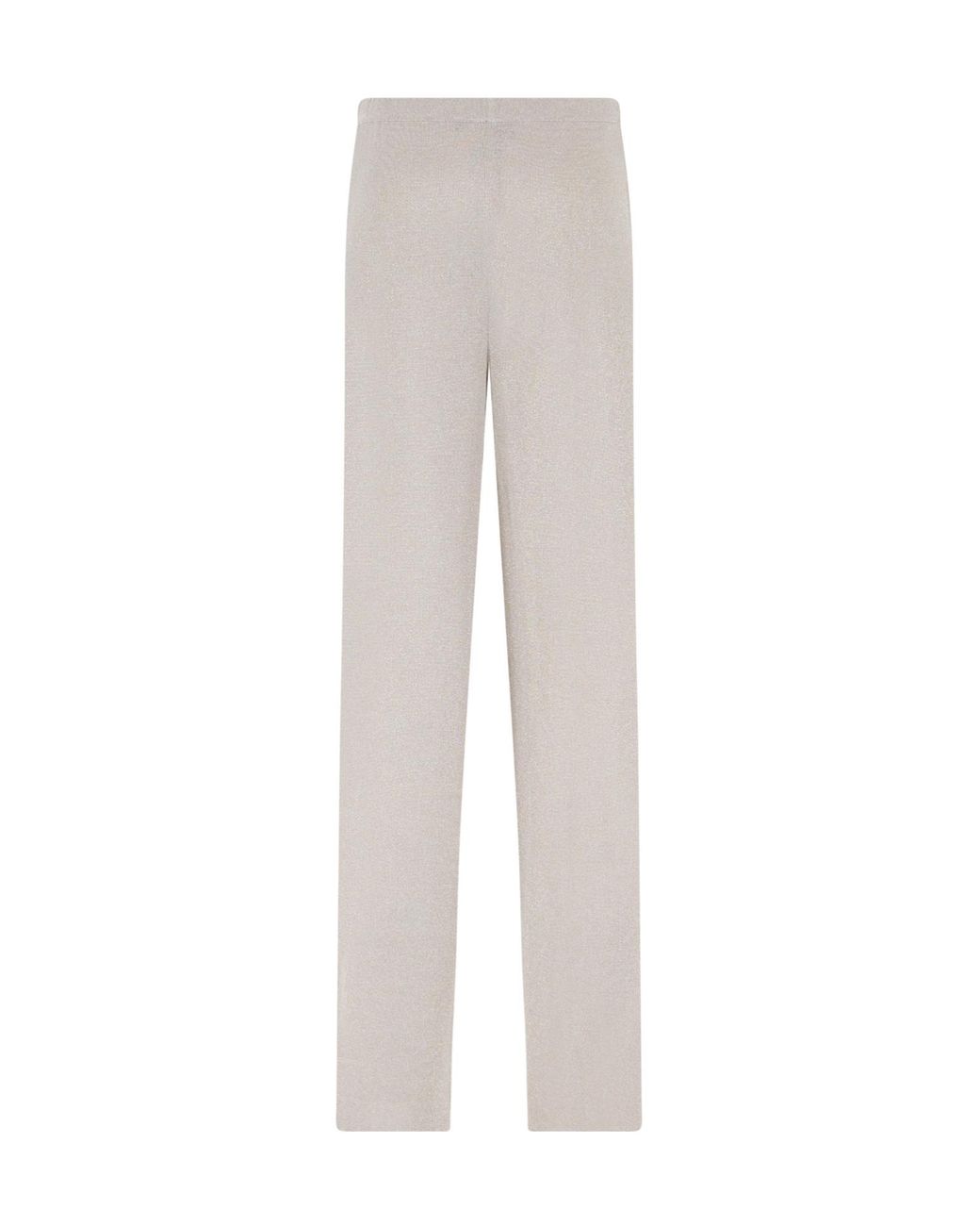 Roberto Collina White High-Waisted Straight Pants
