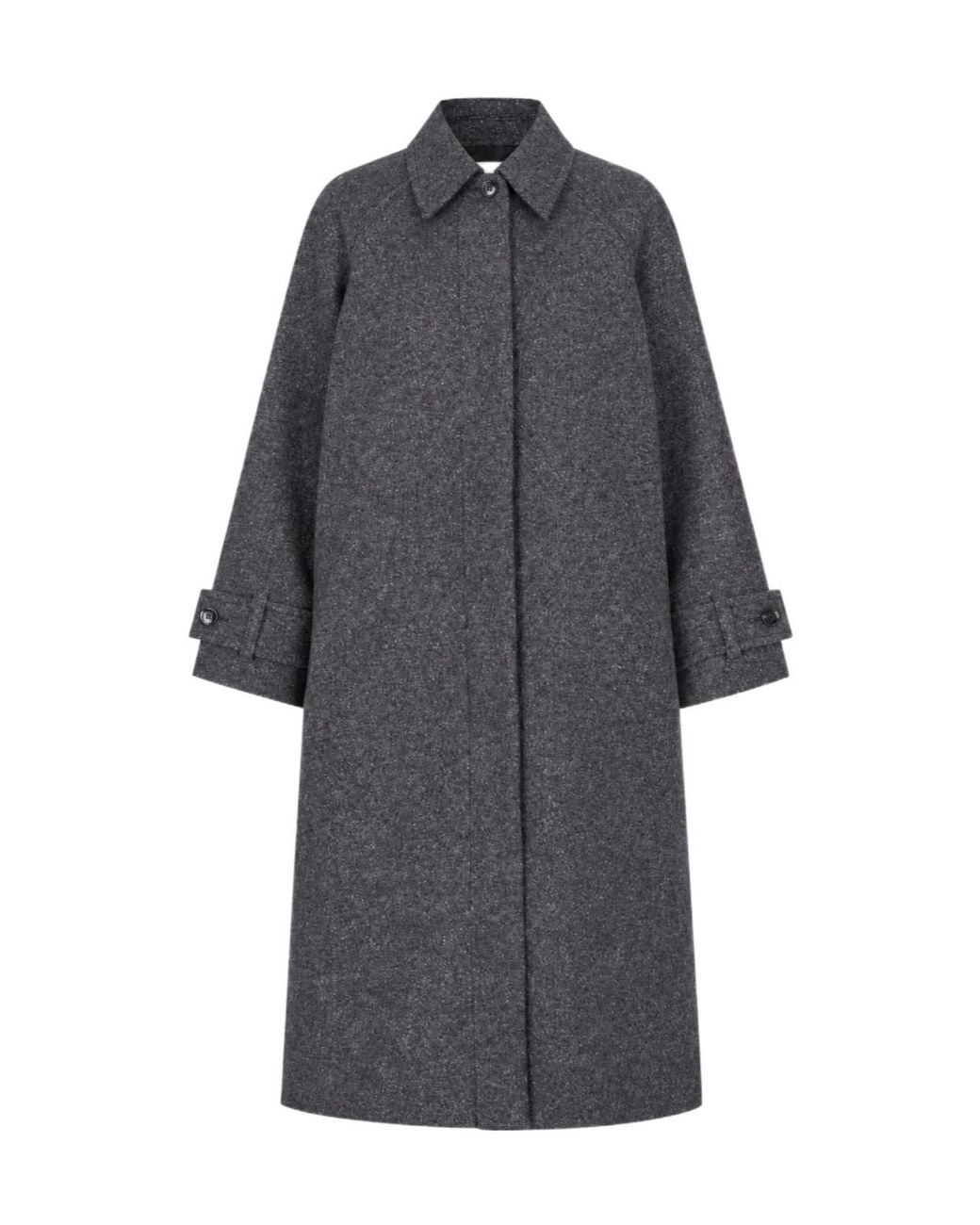 Samsøe & Samsøe Gray Pointed Collar Coat