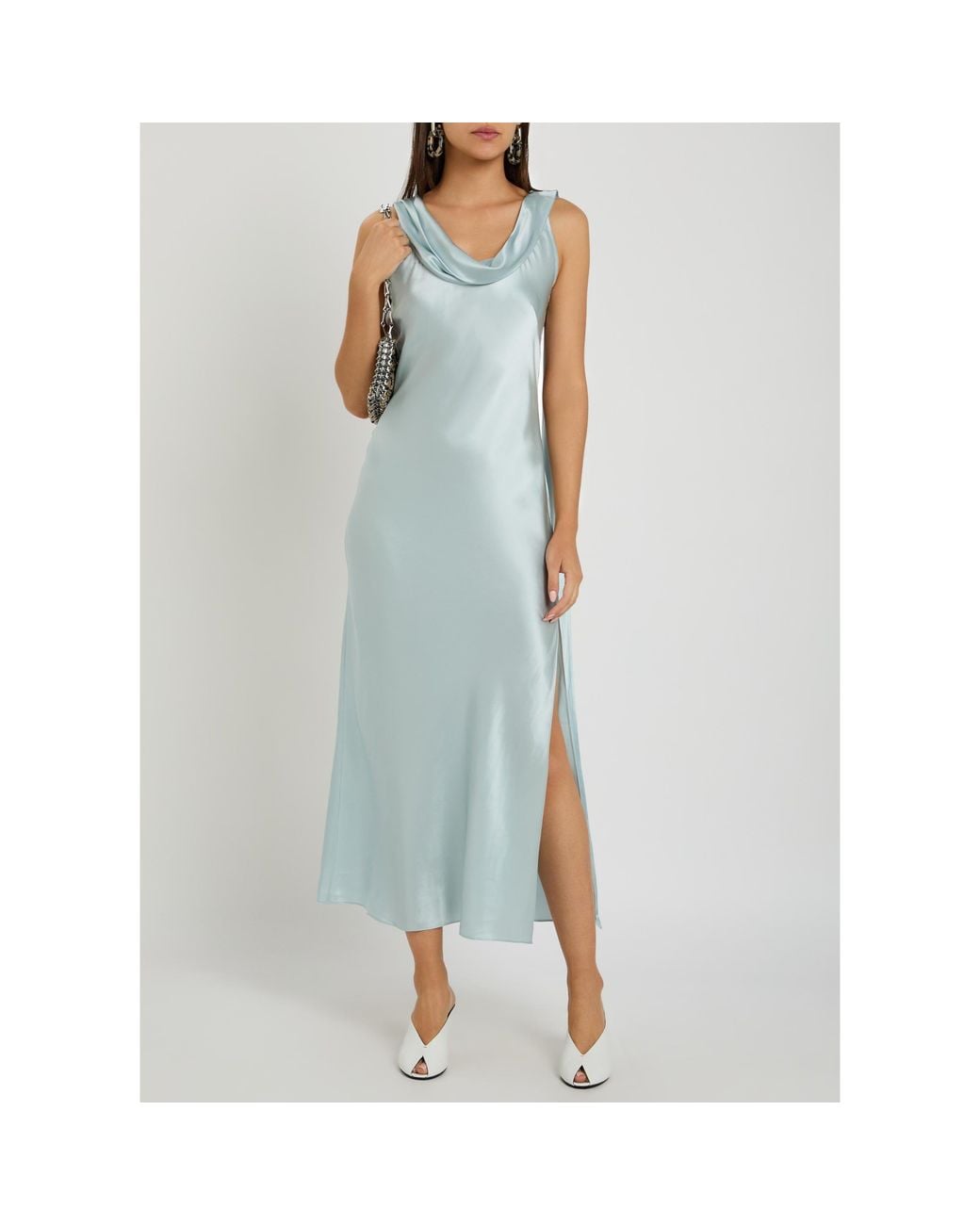 Acne Blue Low-Back Dress