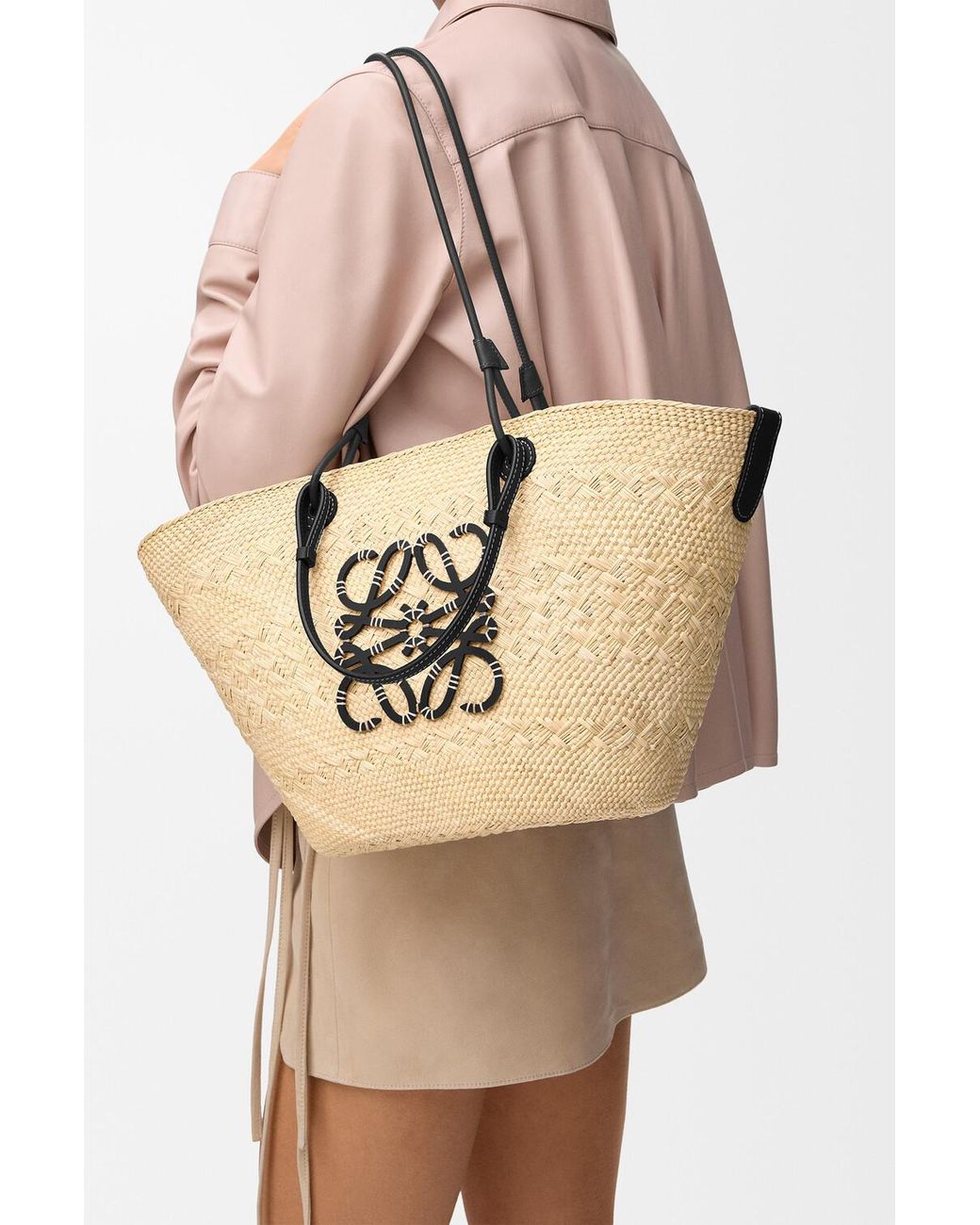 Loewe Natural Anagram Basket Medium Bag