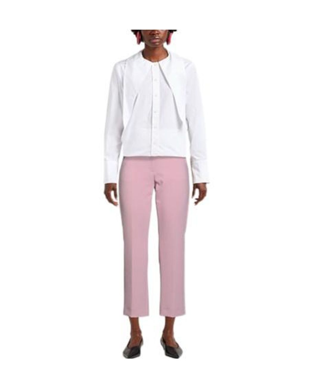 Weekend by Maxmara Pink Simple Straight-Leg Pants
