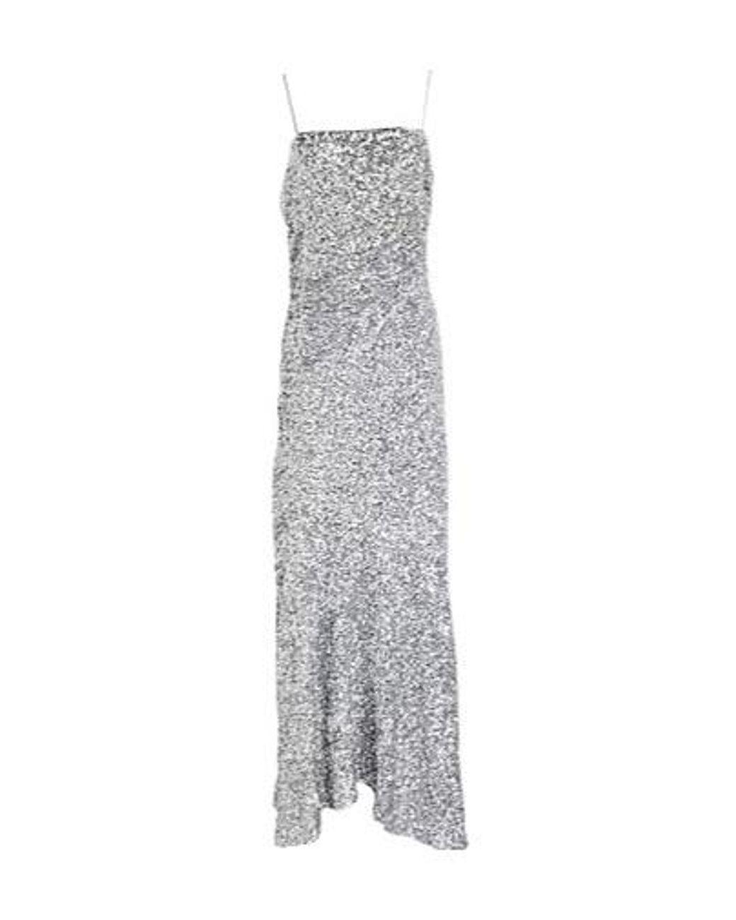 Ganni White Sequined Dress