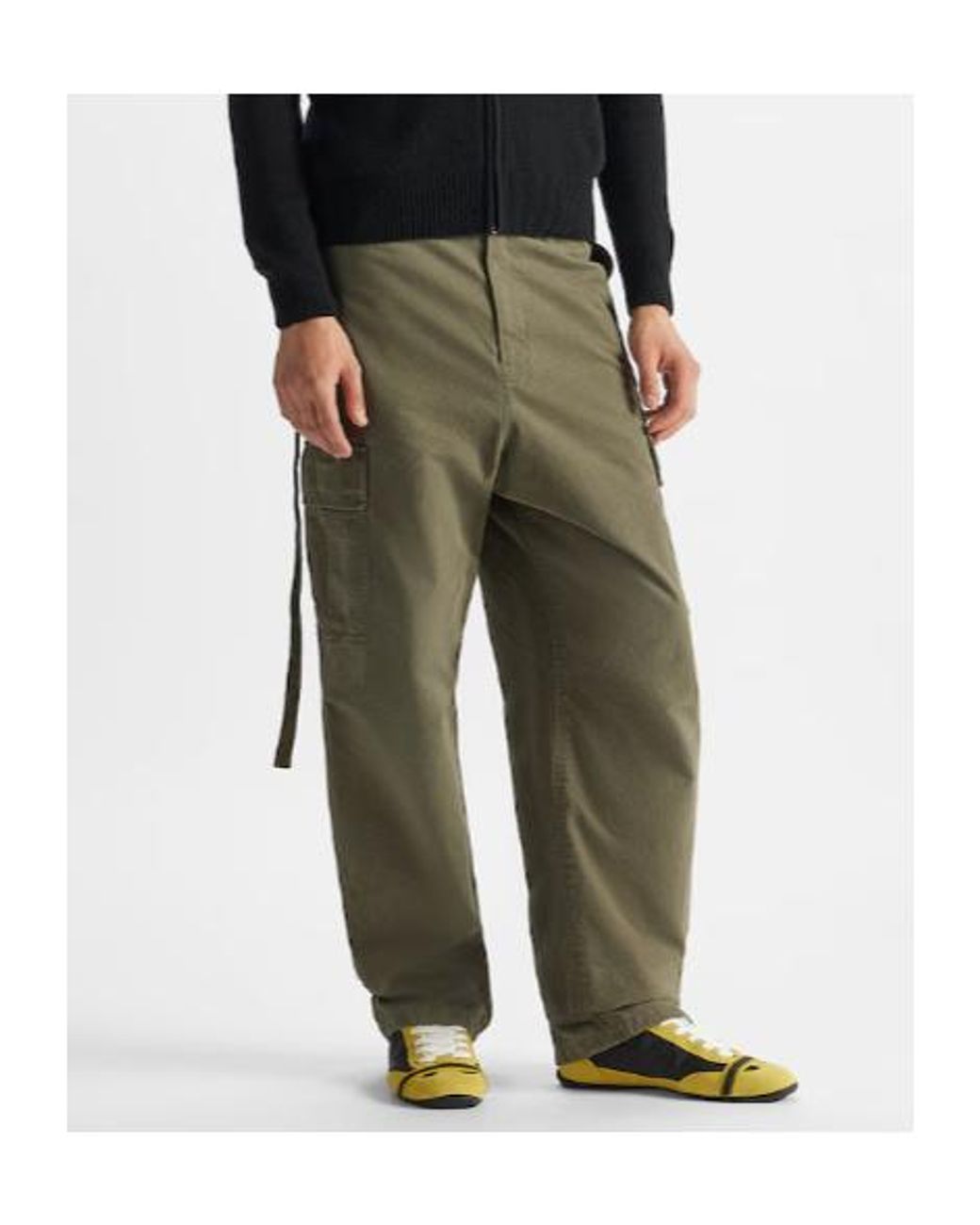 Fendi Green Regular-Fit Utility Pants for men