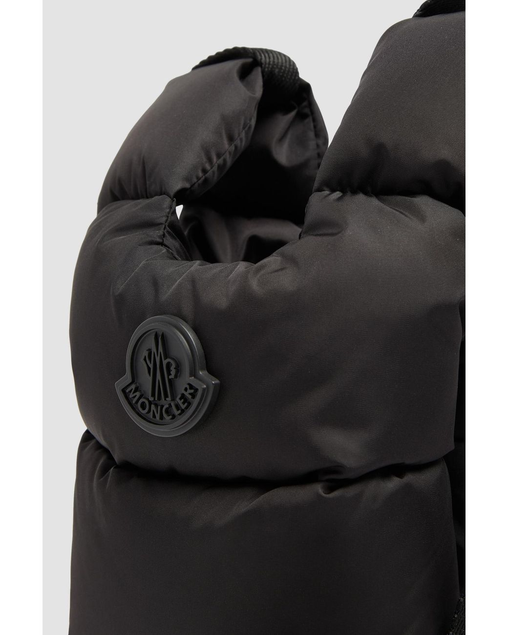 Moncler Black Legere Logo Patch Quilted Crossbody Bag