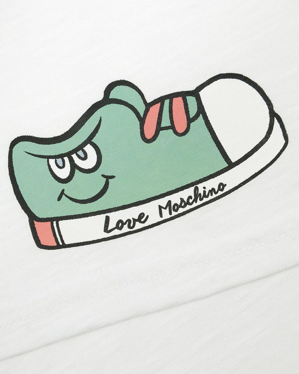 Moschino White Printed T-Shirt