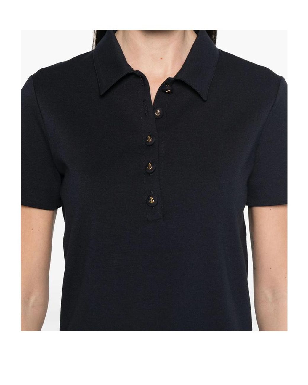 Thom Browne Black Compact Milano Polo Shirt