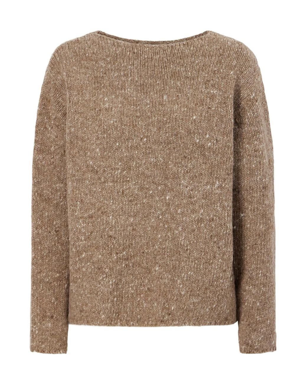 Auralee Brown Wool Sweater