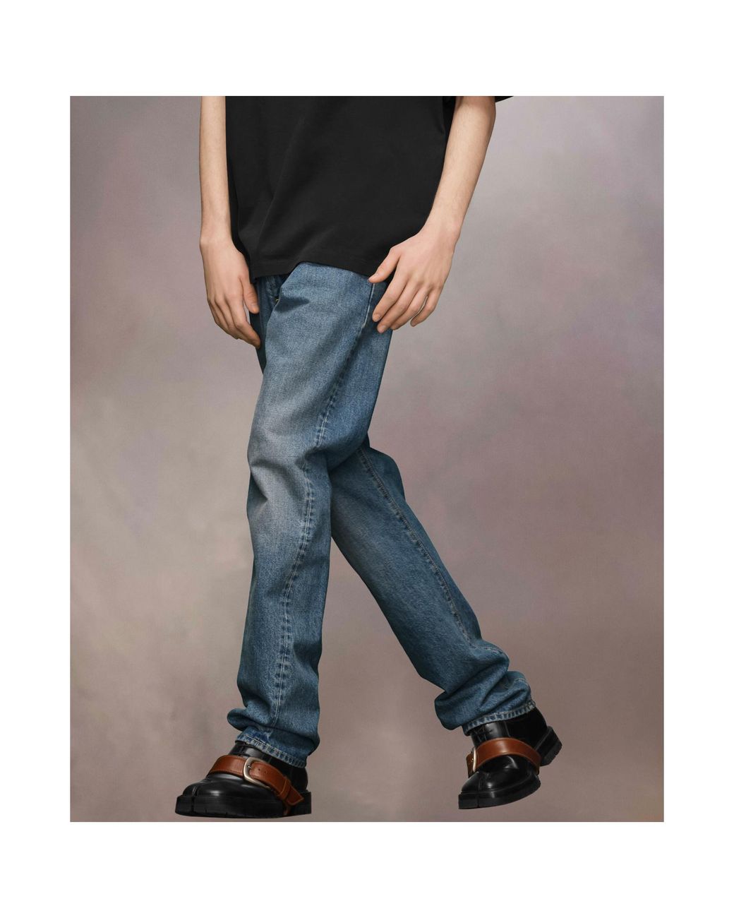 Maison Margiela Blue 4 Stitch Straight-Leg Jeans for men