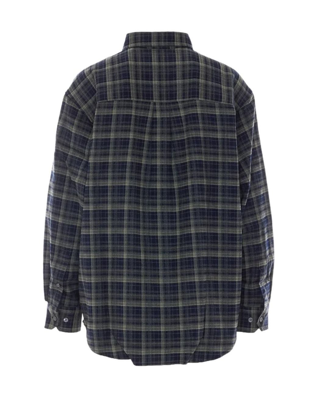 DUNST Blue Checked Flannel Shirt for men