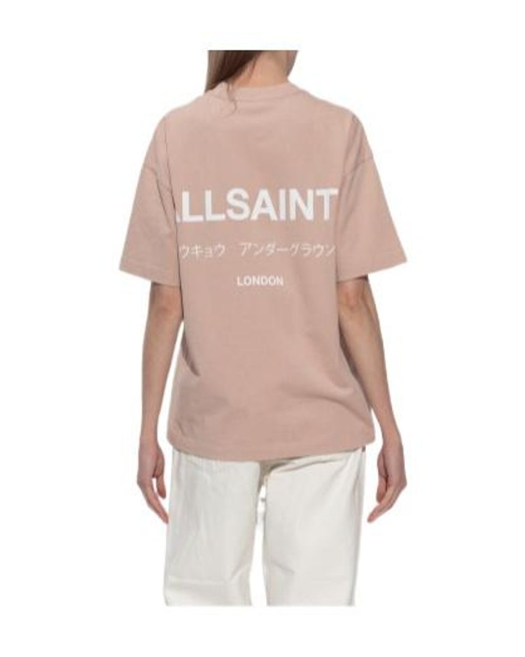 AllSaints Natural Underground Logo T-Shirt