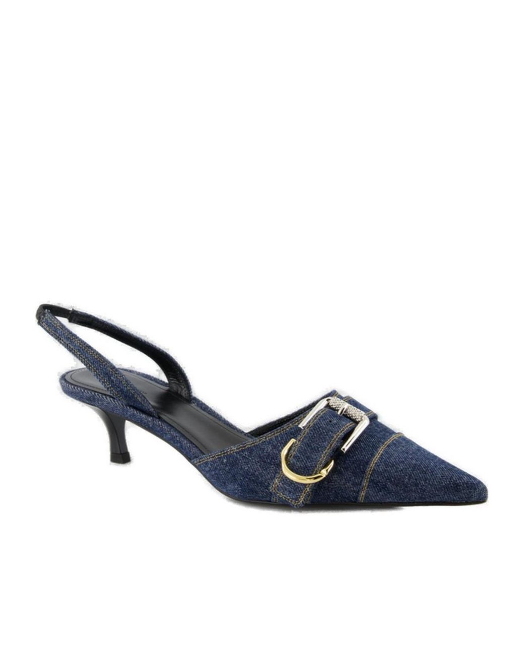 Givenchy Blue Voyou Slingback Denim Pumps