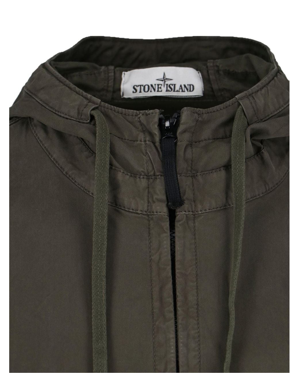 Stone Island Green Drawstring Jacket for men