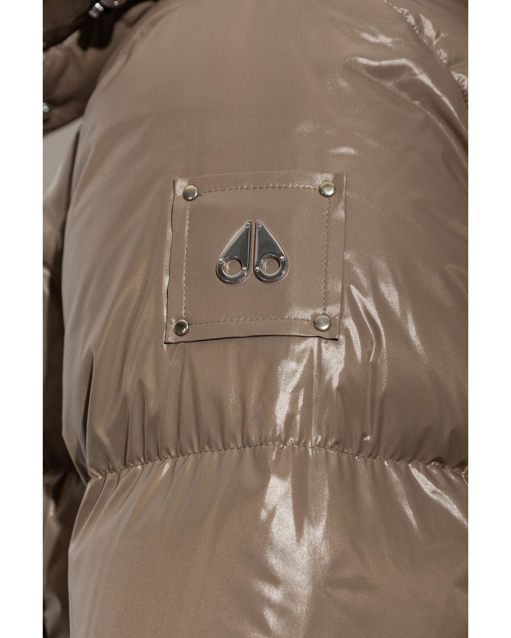Moose Knuckles Brown Detachable Hooded Down Jacket
