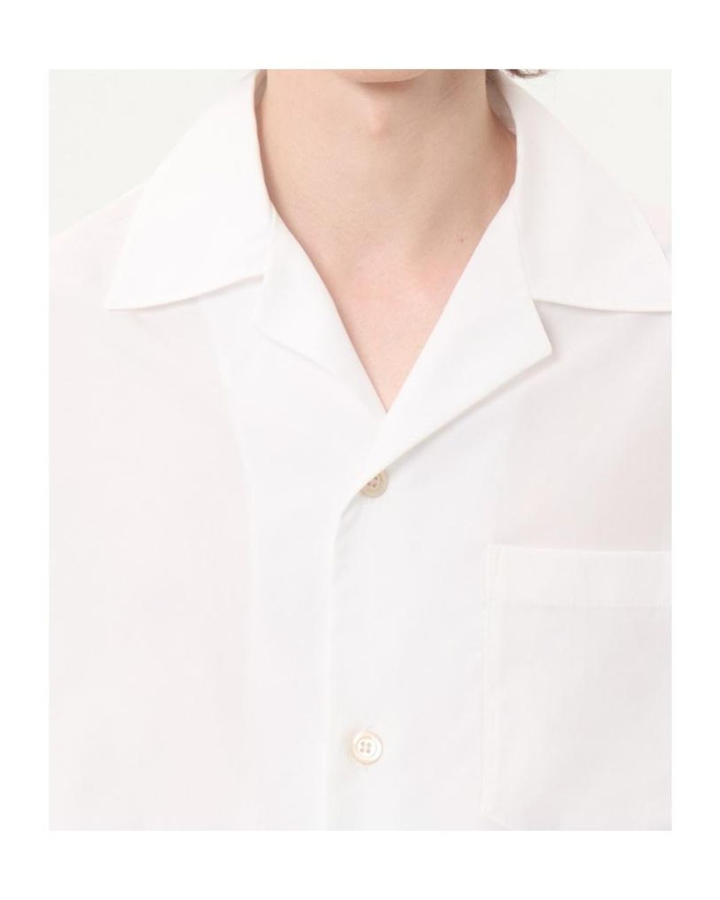 Valentino White Button-Up Bowling Shirt for men