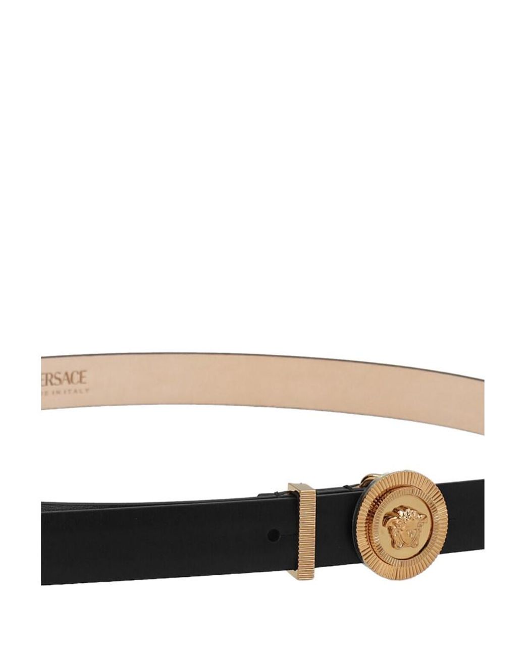 Versace White Medusa Biggie Thin Belt