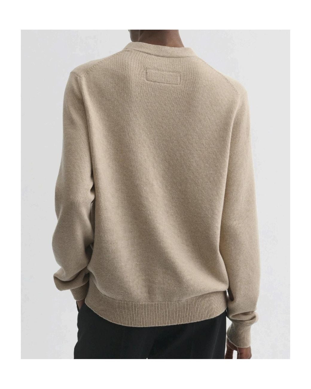 Phoebe Philo Natural V-Neck Wool Sweater