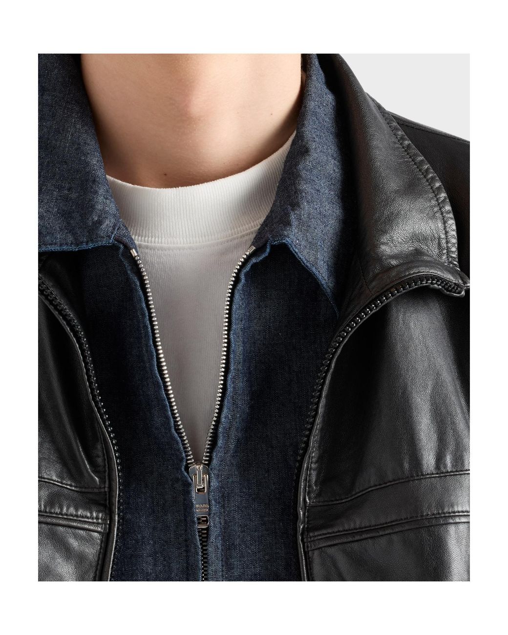 Prada Black Nappa Leather Jacket for men