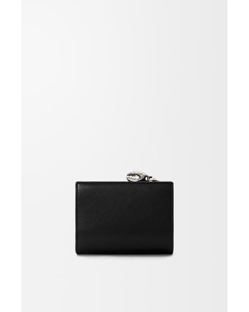 Loewe Black Compact Zip-Around Wallet