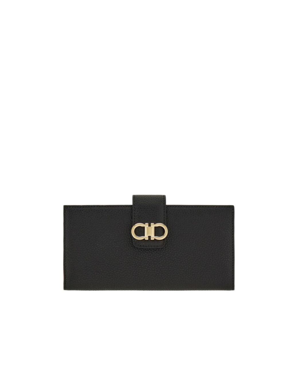 Ferragamo Black Continental Wallet