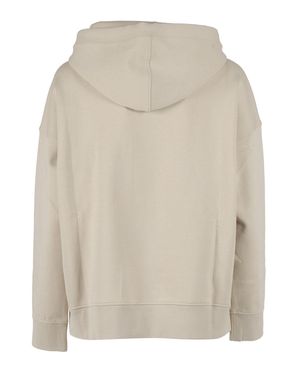 Max Mara Brown Andrea Logo Embroidered Drawstring Hoodie