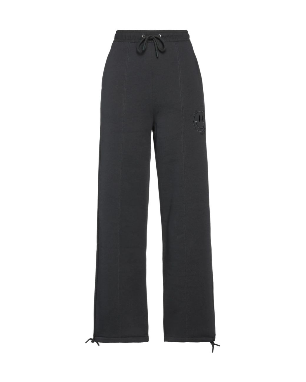 Ganni Black Simple Solid Color Trousers